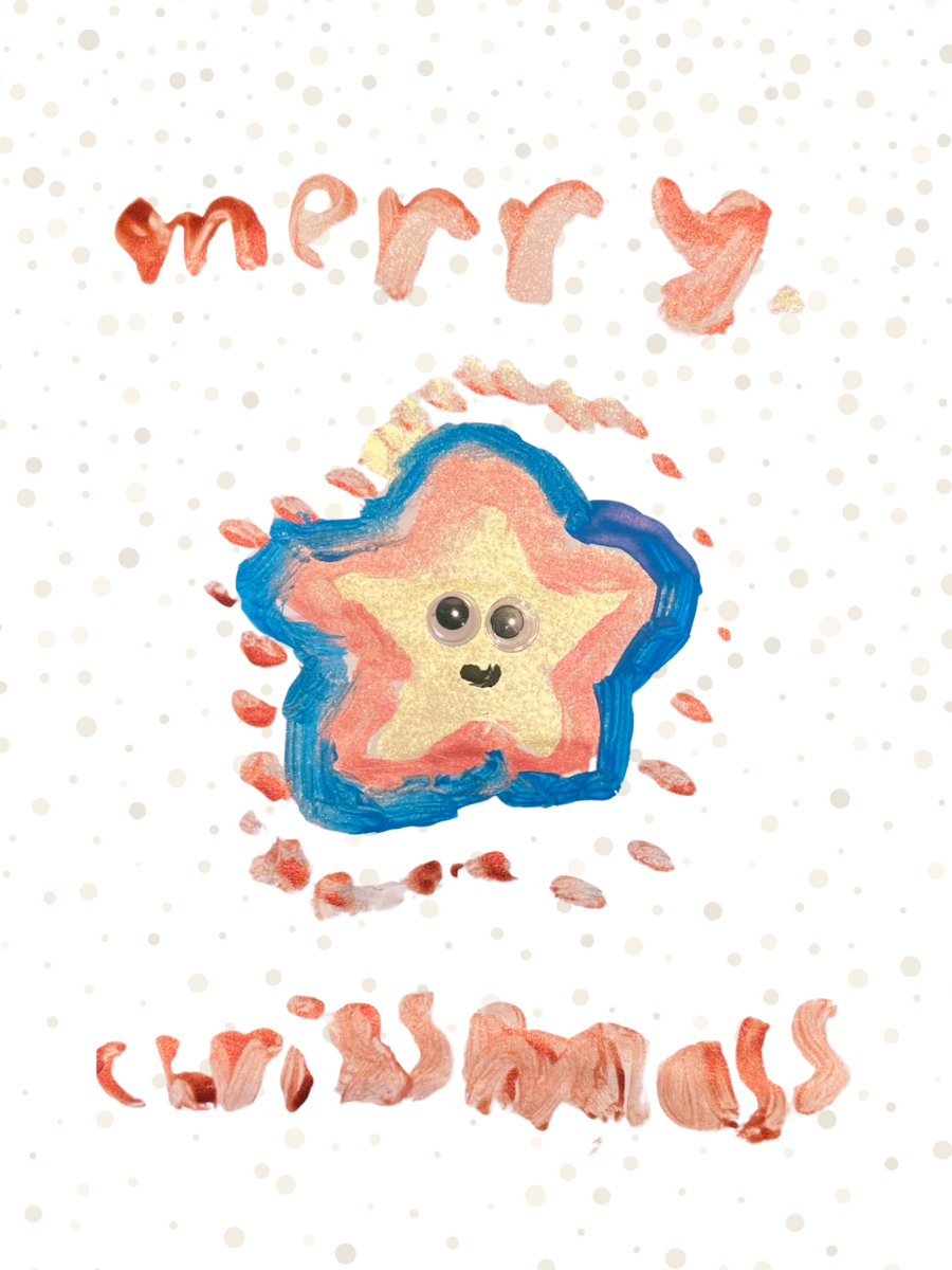 Pack of 5 Christmas Star Christmas cards!