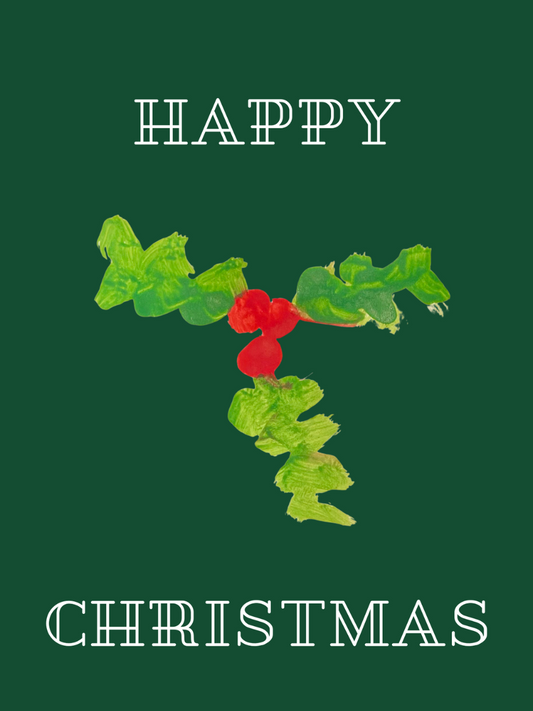 Pack of 5 Jolly Holly Christmas cards!